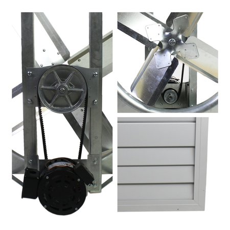 Maxx Air Whole House Exhaust Fan 120 V, 6,800 / 9,700 CFM CX36BD2SPD